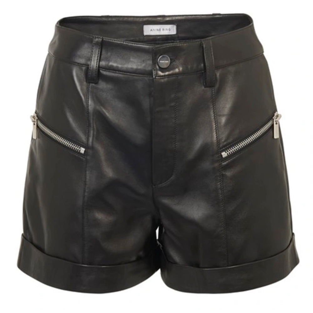 Anine Bing leather shorts